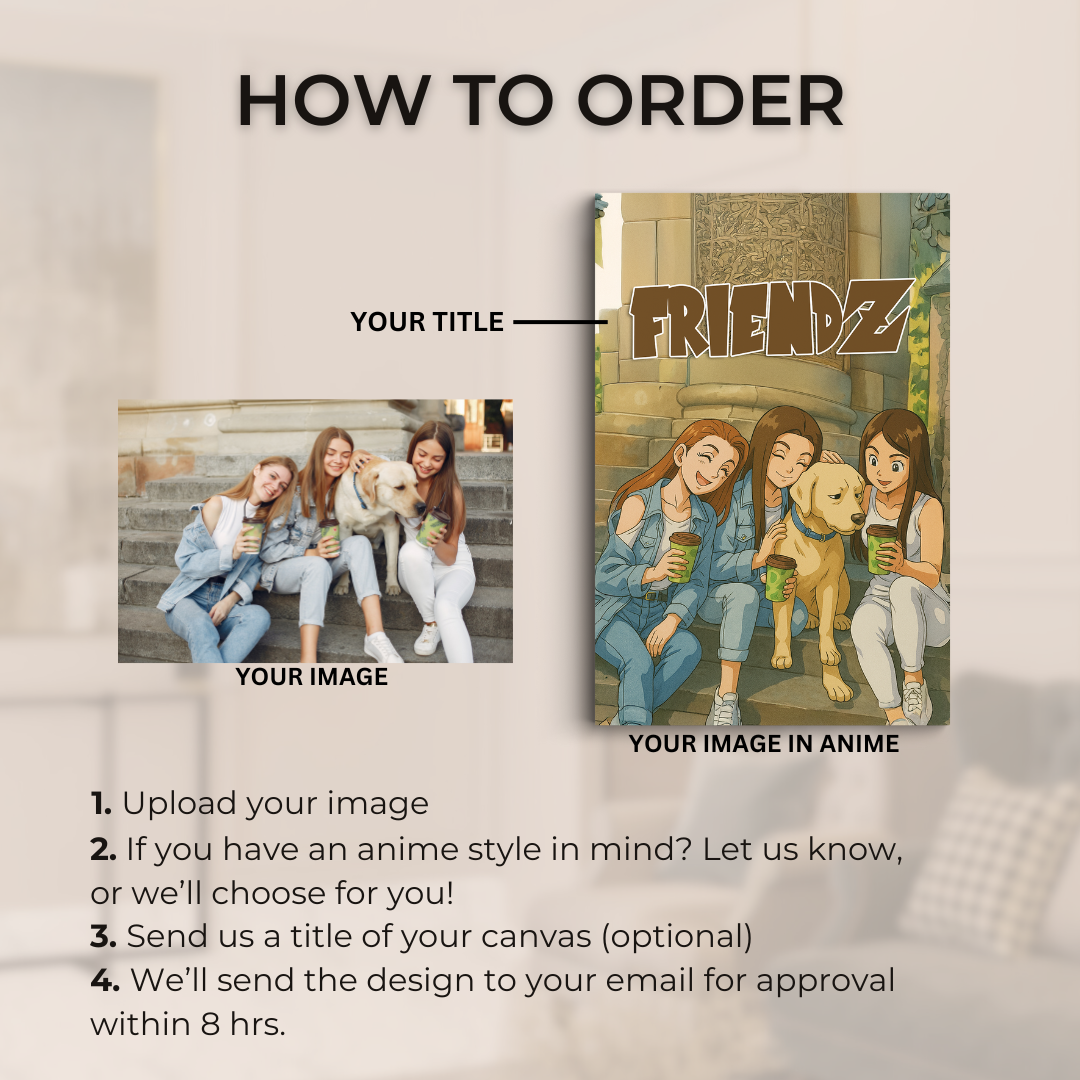 Canvas met Anime-stijl op Maat