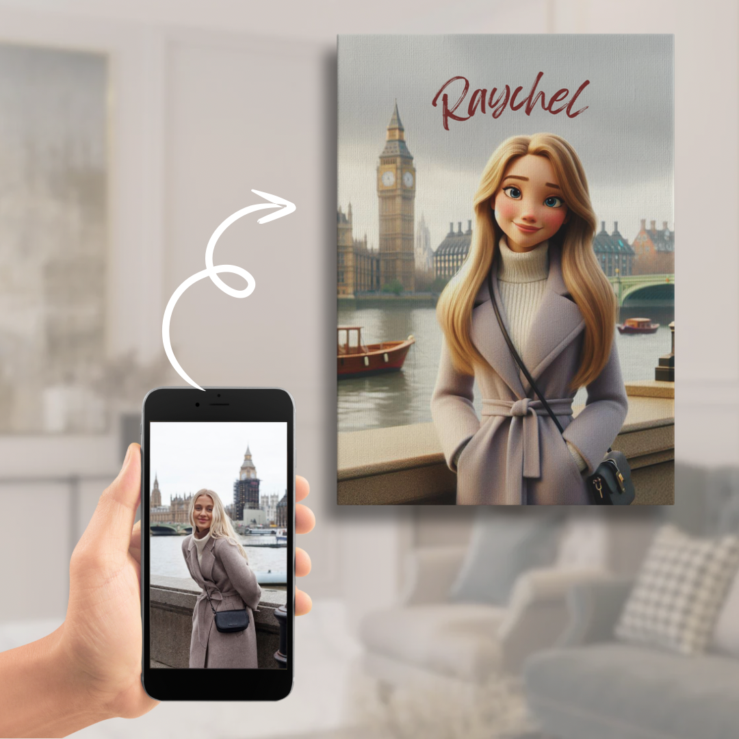 Gepersonaliseerd Canvas in Cartoonstijl